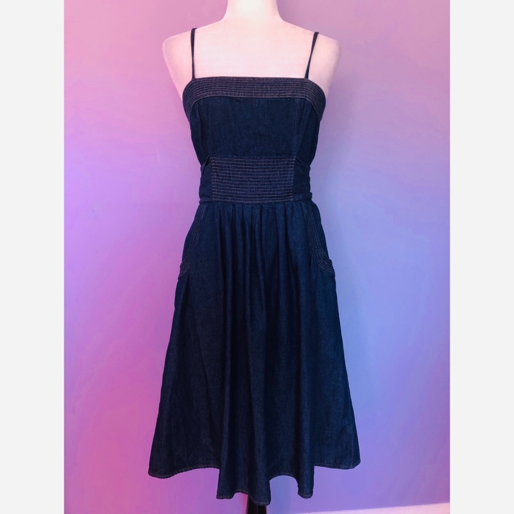 JFW denim fit and flare dress